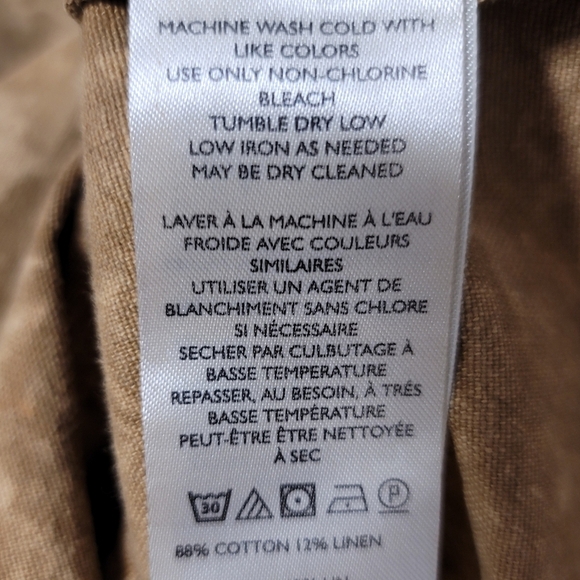 Free People Rhodes Chino Romper, Wheat Fields (Gold), XL, NWOT - Picture 9 of 9